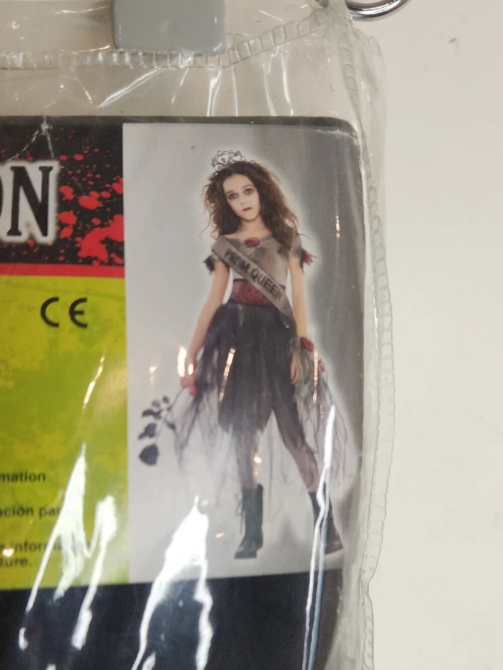 Prom Corpse Zombie Prom Queen Halloween Costume Girls Size Large 12/ 14 years